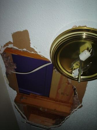 Drywall Repair Before